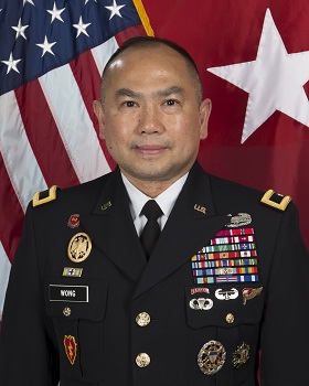 general army james guard wong brigadier national rotc commissioned