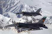 U.S. Air Force F-16 Fighting Falcon aircraft perform 