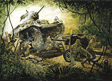 At a Roadblock on the Road to Bataan by Don Millsap