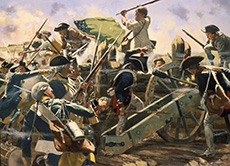 At a Roadblock on the Road to Bataan by Don Troiani