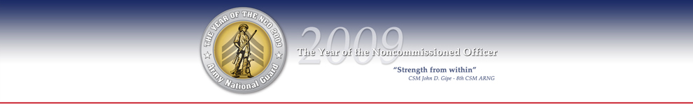 2009 Year of the NCO Banner Graphic