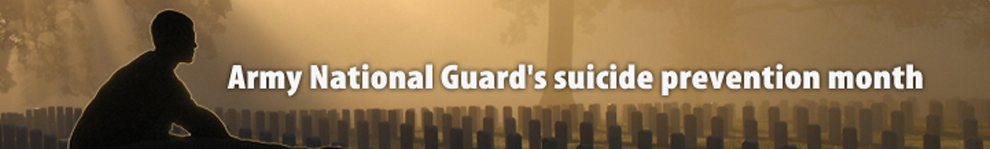 Army National Guard's Suicide Prevention Month Banner Graphic