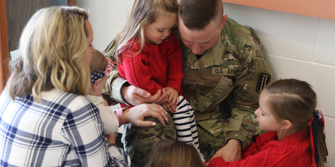 Virginia National Guard Soldiers, assigned to the 529th Combat Sustainment Support Battalion, 329th Regional Support Group, officially begin federal active duty with a departure ceremony Nov. 25, 2018, in Virginia Beach, Virginia.