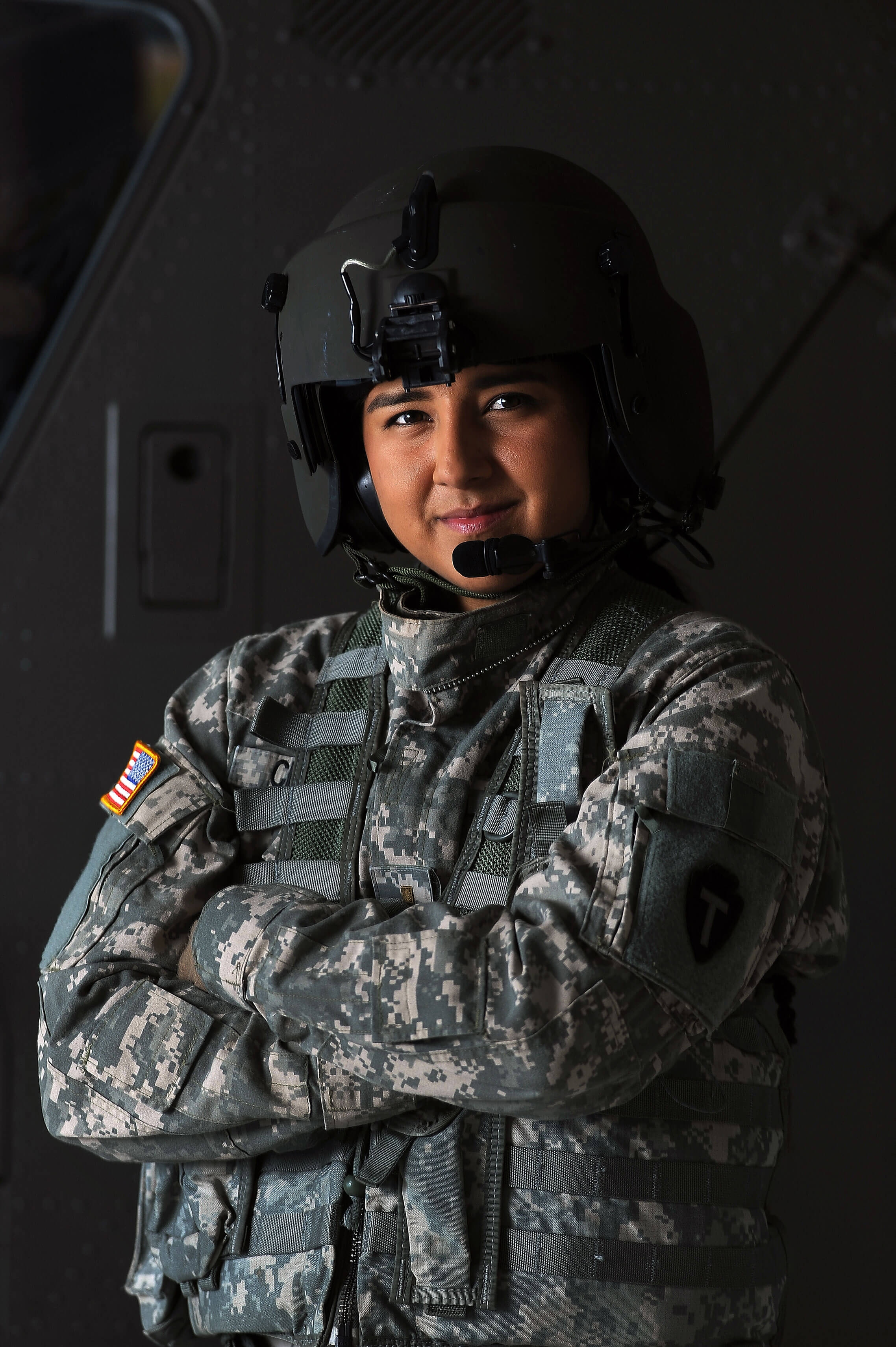 Army 2nd Lt. Liliana Chavez Uribe, a helicopter pilot with the Texas Army National Guard’s B Company, 1st Battalion, 114th Aviation Regiment, immigrated to the U.S. from Mexico as a child and said she enlisted, in part, to pursue her interest in aviation. That interest was spurred in childhood, when she would watch cropdusters fly low above fields near her family’s home three hours south of the Texas-Mexico border. Her experience is similar to many immigrants currently serving in uniform, both along the border and throughout the military.