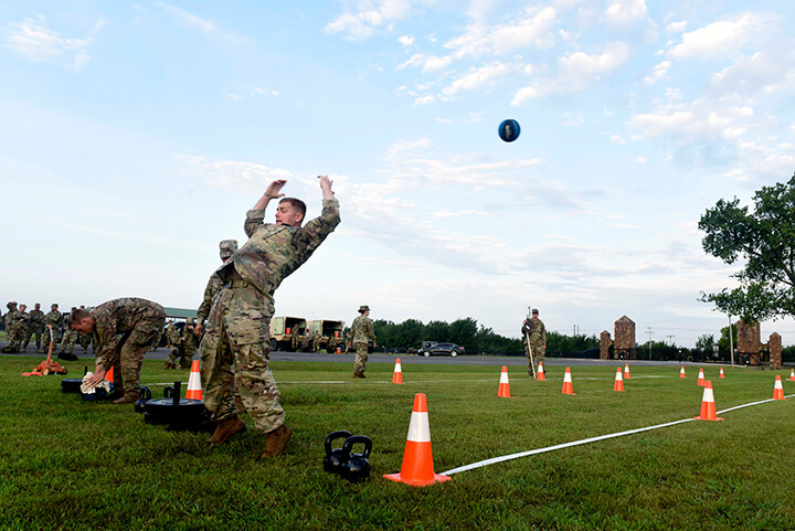 This year’s competition included the Army Combat Fitness Test – a first for the Army Guard competition.