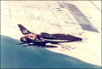 The F-100C Super Sabre fighter-bomber
