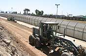 Members of the Texas National Guard working on Tactical Infrastructure Projects in San Diego Sector.