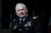 Army Maj. Gen. Raymond Carpenter, the acting director of the Army National Guard, addresses the 132nd General Conference of the National Guard Association of the United States in Austin, Texas, on Aug. 21, 2010. ìWe are actually turning people away from our organization,î Carpenter said. ìWho would have guessed that almost nine years into two wars we would have a volunteer Army that is turning people away?î (U.S. Army photo by Staff Sgt. Jim Greenhill) (Released) 