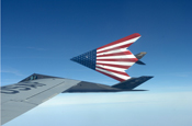 A F-117 Stealth Fighter from the 49th Fighter Wing, based at Holloman AFB in New Mexico, shows off its paint job during a March 12 refueling mission flown by the Columbus-based 121st Air Refueling Wing of the Ohio Air National Guard. Photograph by Senior Master Sgt. Kim Frey, 121st ARW public affairs.