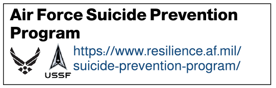 Air Force Suicide Prevention